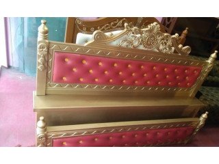 Crown Furniture 74 New model Luxury designer Leather Bed " নতুন,,