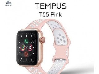 Pink-T55 Smart watch Waterproof Sports for iPhone phone Smartwatch.